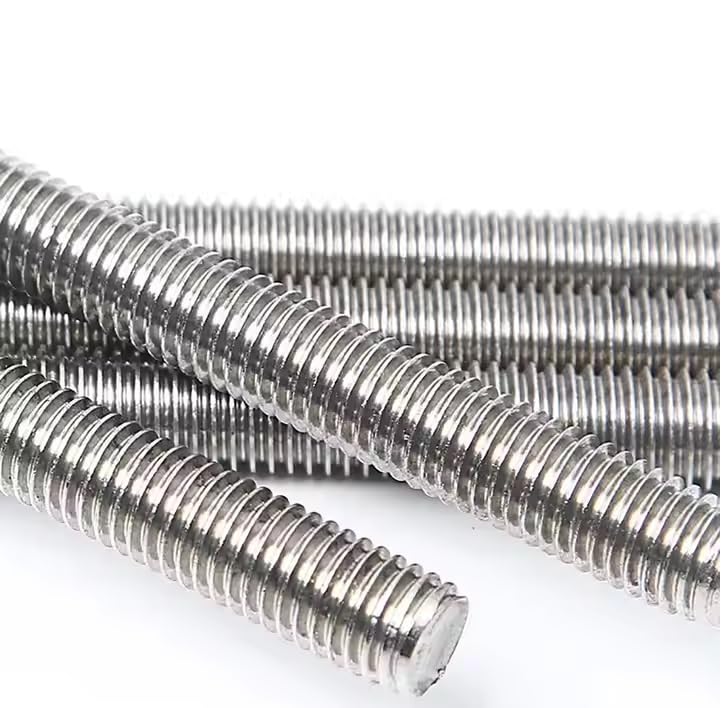 Lot de 6 tiges filetées en acier inoxydable M4 250 mm 25 cm – Vis sans tête de haute qualité pour construction, réparations et projets de bricolage