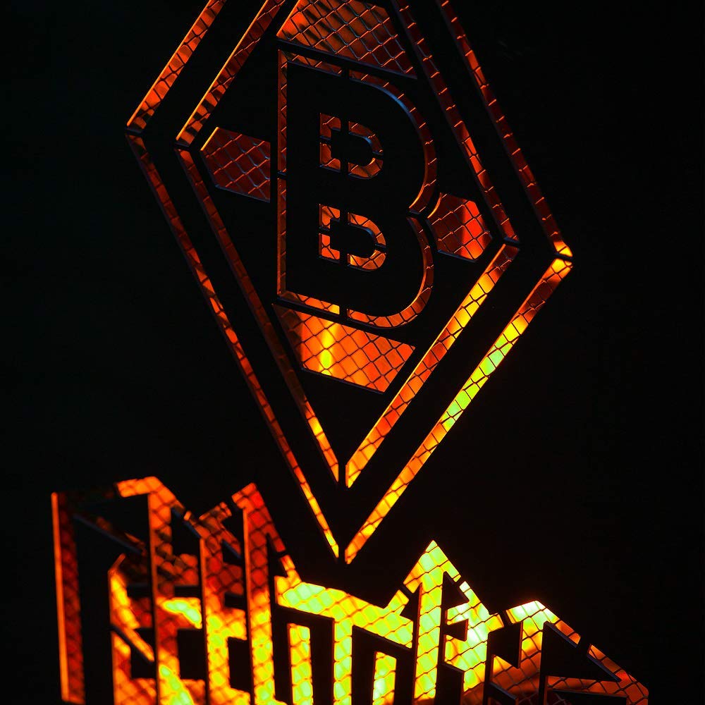 Borussia Mönchengladbach Feuersäule 30x30x78 cm Stahlblech Fanartikel