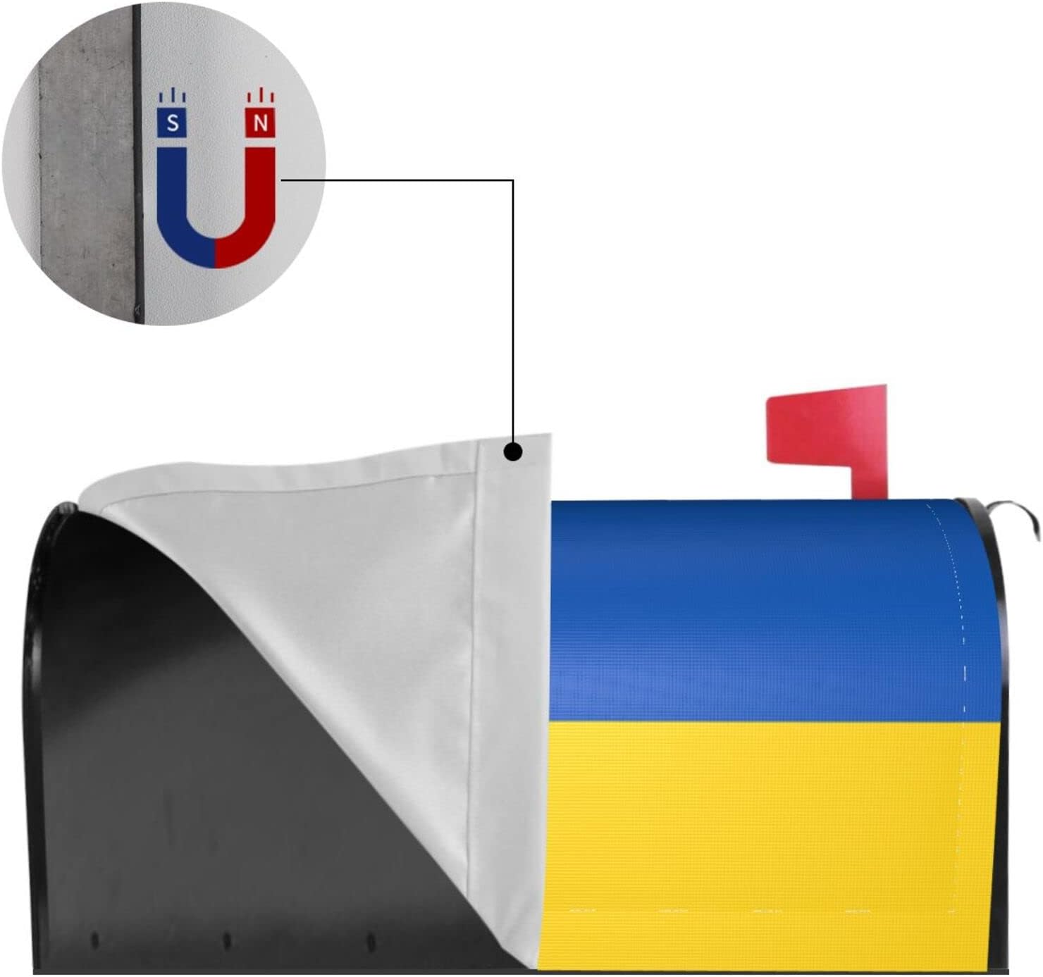 Flag of Ukraine Mailbox Covers Garden Decorations Standard Size Magnetic Mail Wraps Post Box Cover