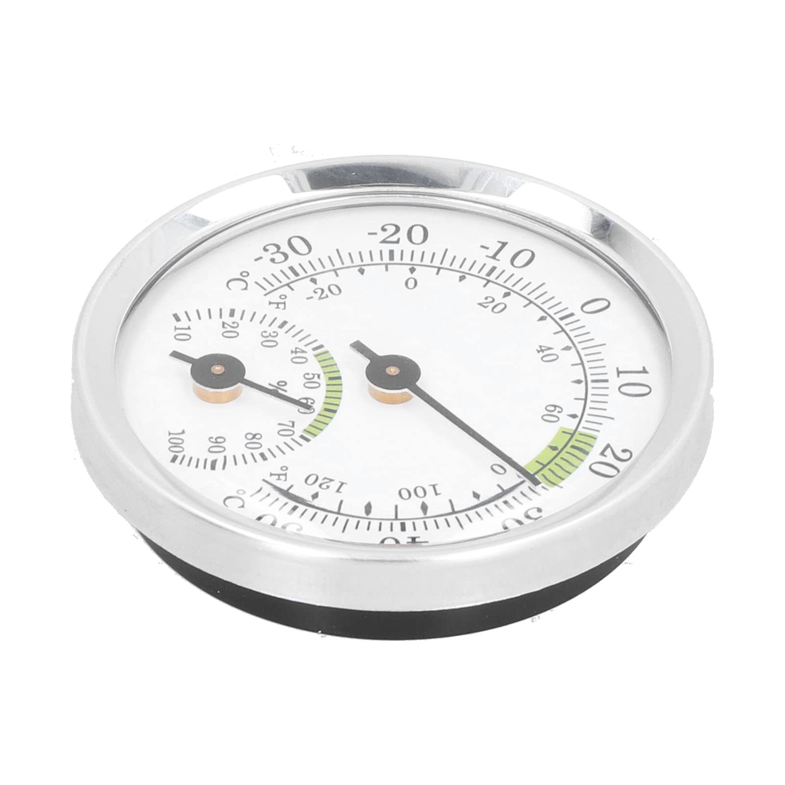 Misuratore di umidità della temperatura Mini portatile a forma di orologio 2 in 1 per interni ed esterni analogico igrometro termometro ago quadrante rotondo