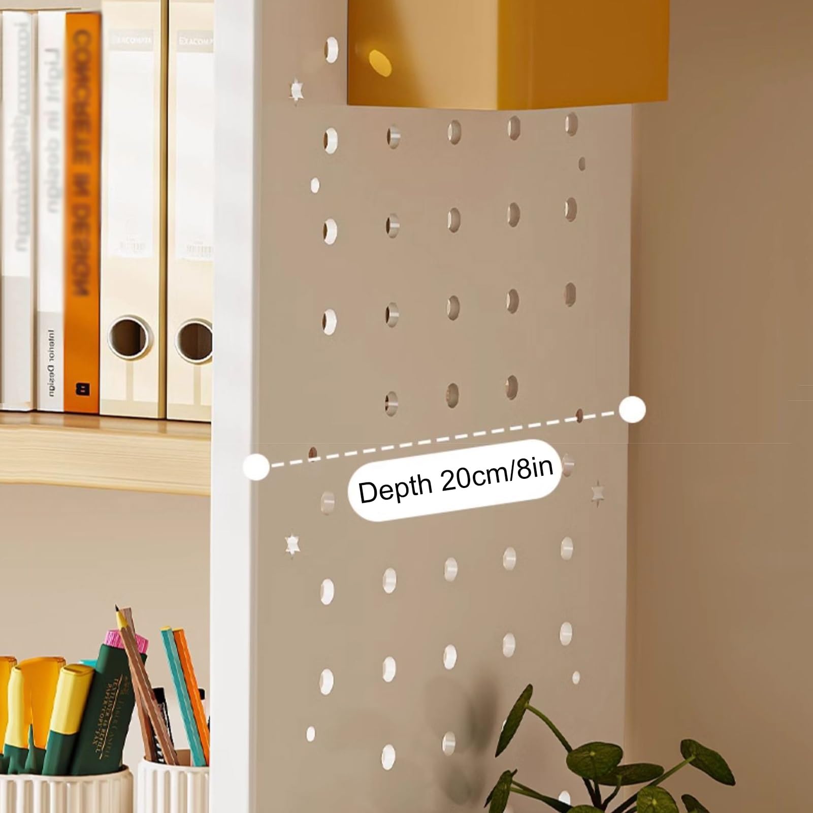 Organizer na Biurko, Półka na Książki, Biurkowa, Półka na Biurko, Regulowana Półka na Organizer na Biurko, Organizacja Biura I Przechowywanie(White,50x15x36CM/20x6x14in)