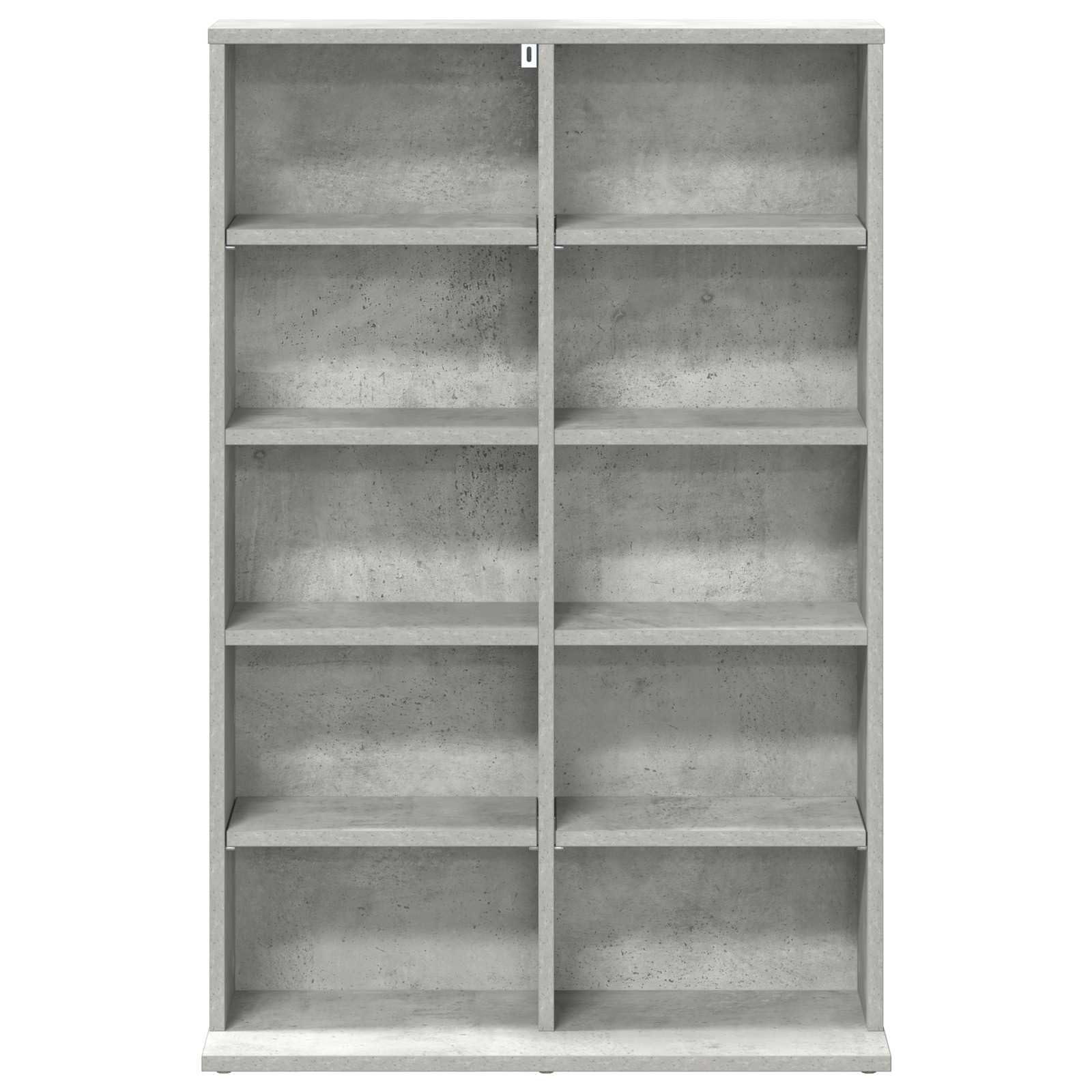 Mueble para CD gris cemento 65 x 23,5 x 97,5 cm de madera ingenierizada