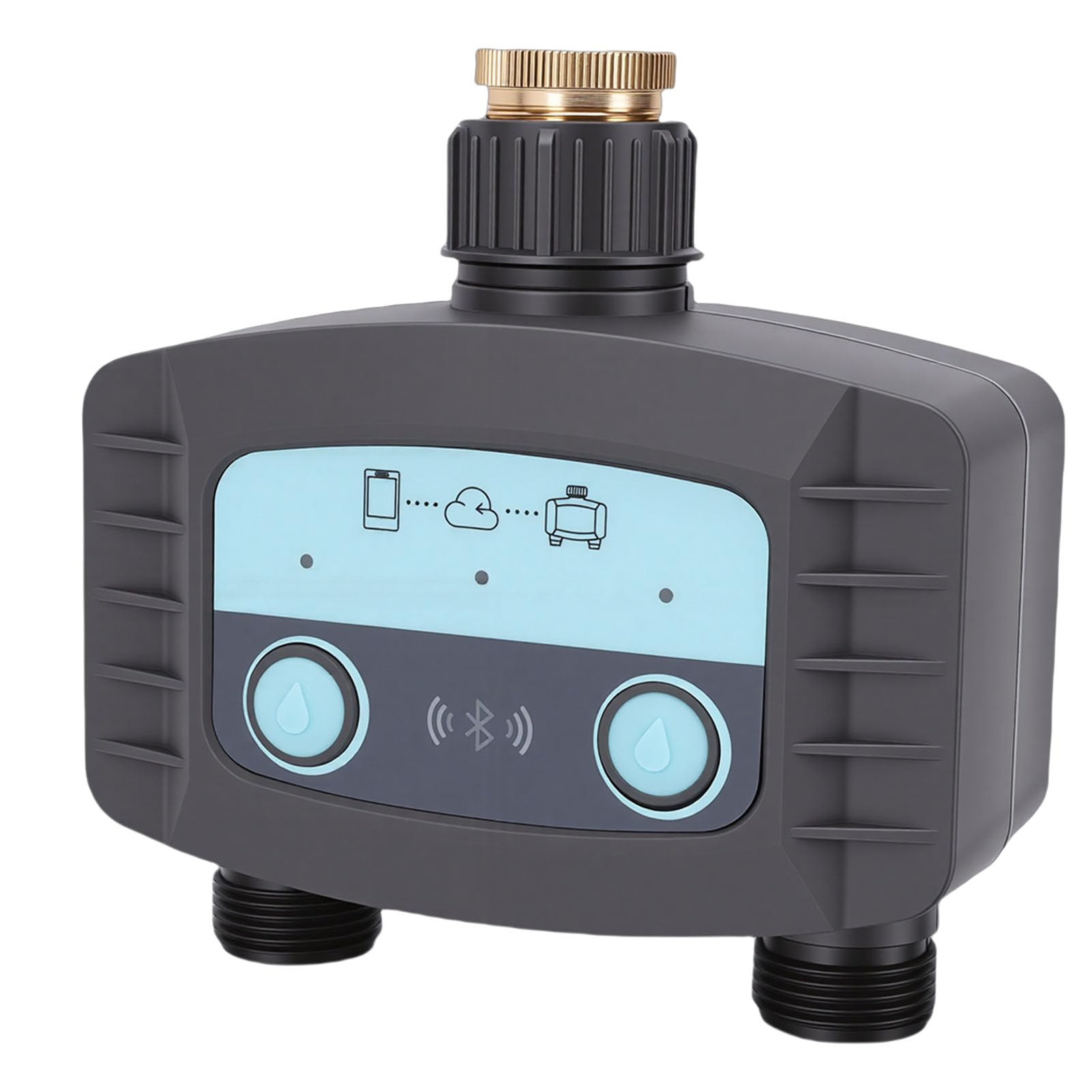 Wakects Zestaw WiFi Timer do Nawadniania ABS Inteligentny Sterownik Nawadniania 500 do 1700 L na godzinę IP67 433 MHz Pilot RF Podlewania Węża Zraszającego Trawnik Ogrodowy