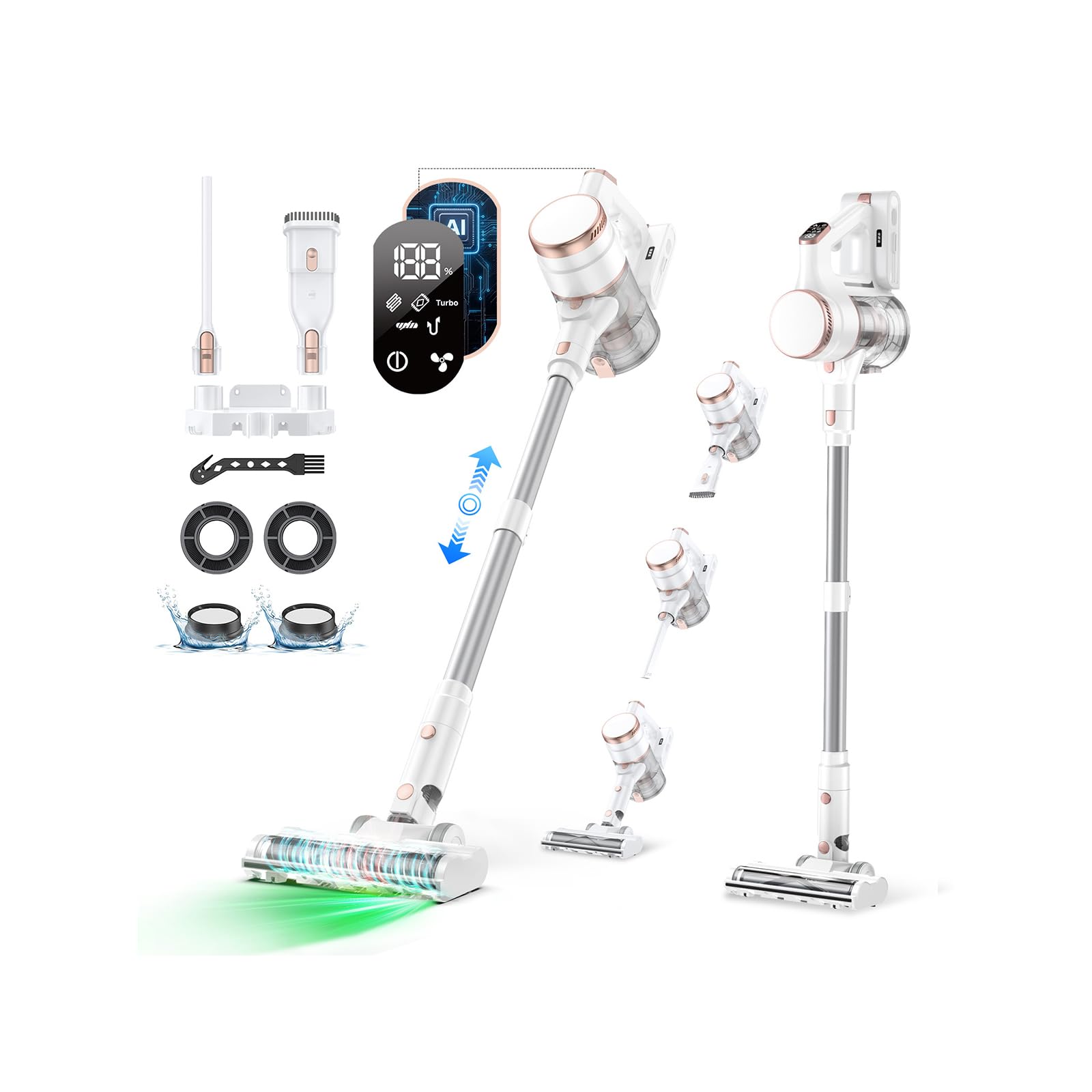 Amazon | 掃除機 コードレス【2026衝撃的デビュー！110Kpa超強力吸引