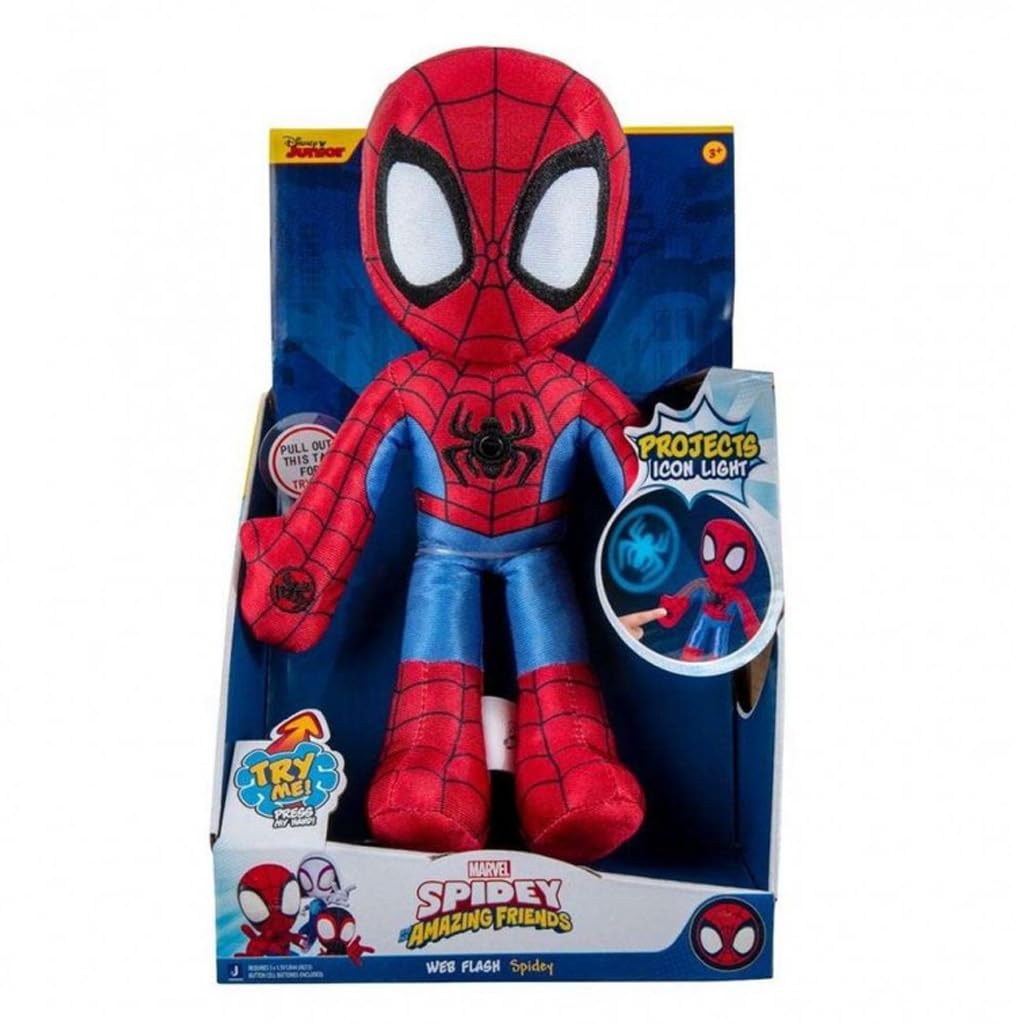 Spidey Web Slingers SNF0127 peluche Marvel idée cadeau naissance