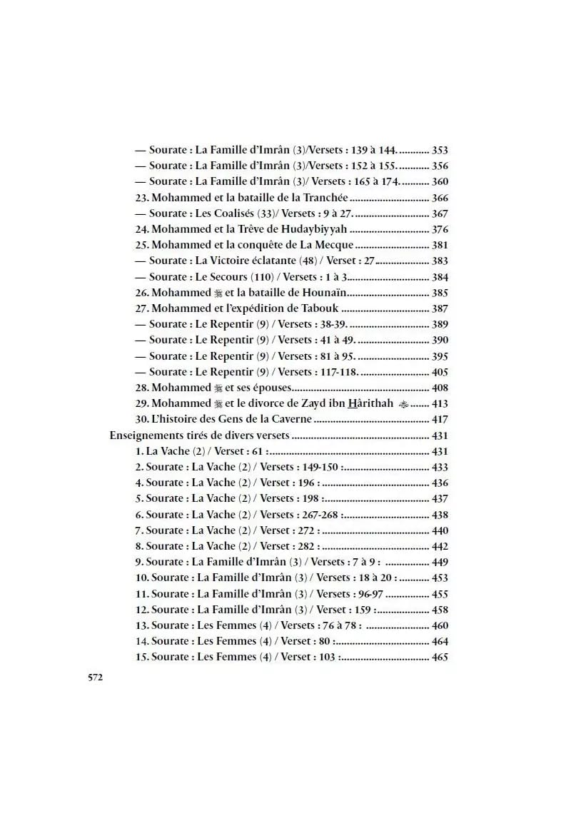LE RECUEIL BENEFIQUE DES ENSEIGNEMENTS CORANIQUES