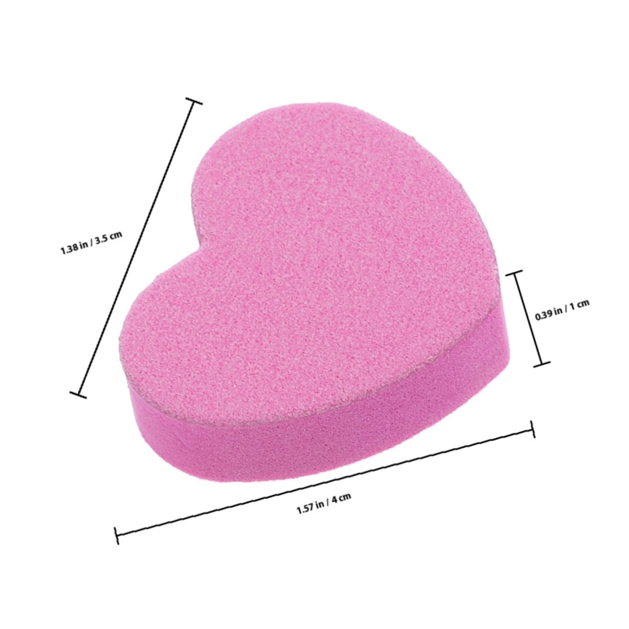 Lima de Uñas en Bloque de Esponja Rosa, 100 Piezas, Doble Cara