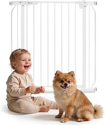 LIONELO Truus Slim Rejilla de protección para escaleras sin