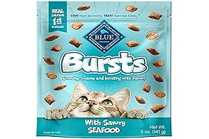 Blue Buffalo Bursts Crunchy Cat Treats for Indoor Cats