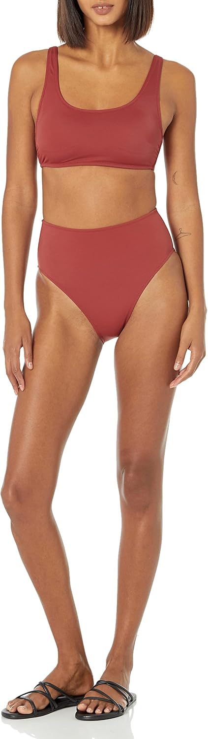 Amazon Essentials Women's High Waist High Leg Bikini Bottom - Image 5