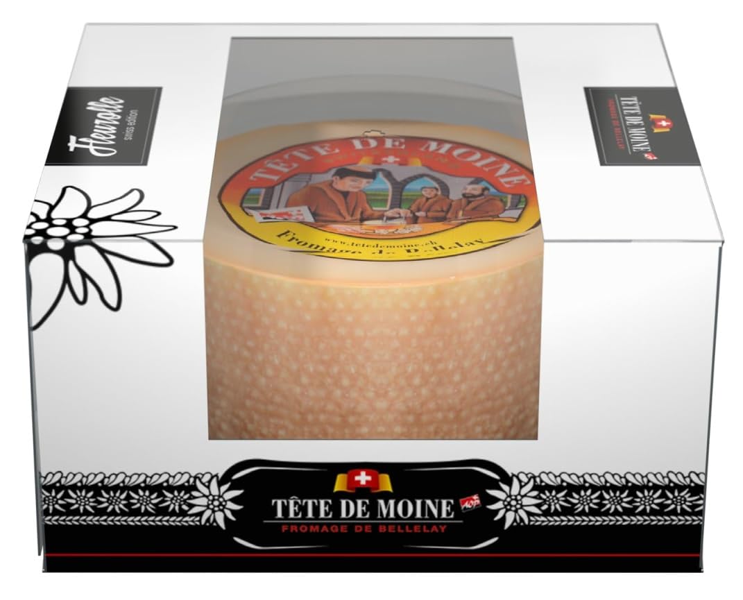 Fromage Tête de Moine + Appareil à racler | Fleurolle Box - 400g - Suisse
