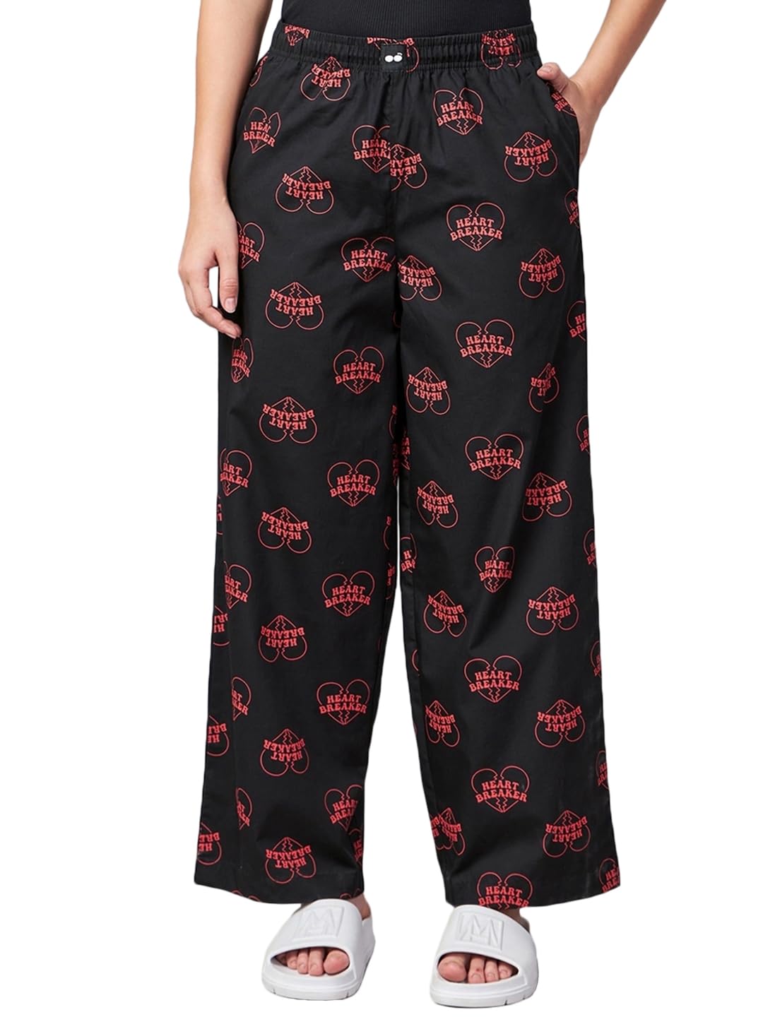 Women's Poplin Oversized Fit Pyjama-image-3