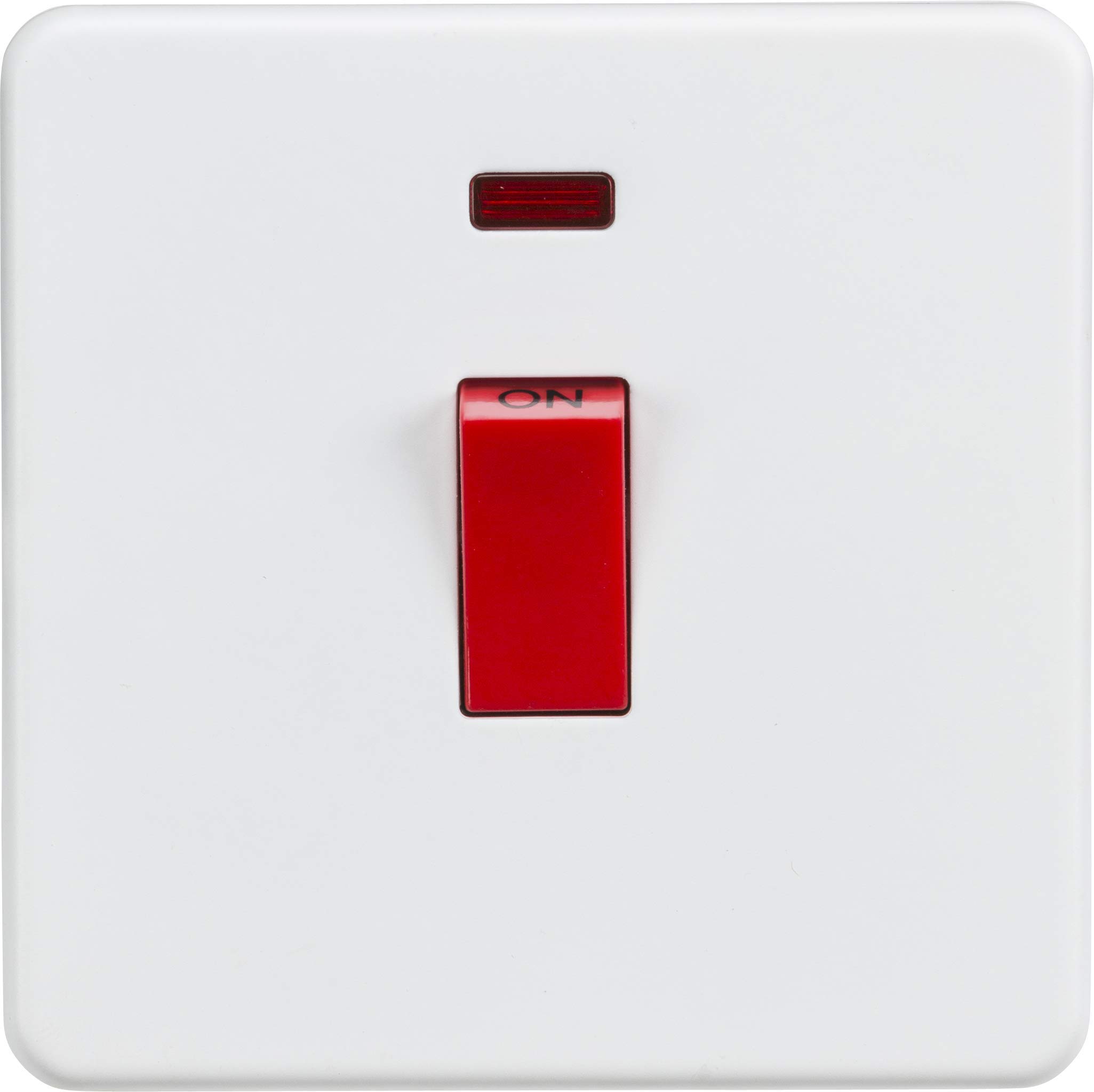 Interrupteur premium sans vis Knightsbridge SF8331NMW blanc mat 45A