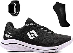 Kit Tenis Esportivo Masculino Feminino Adulto Academia Treino Caminhada + Meia e Relogio