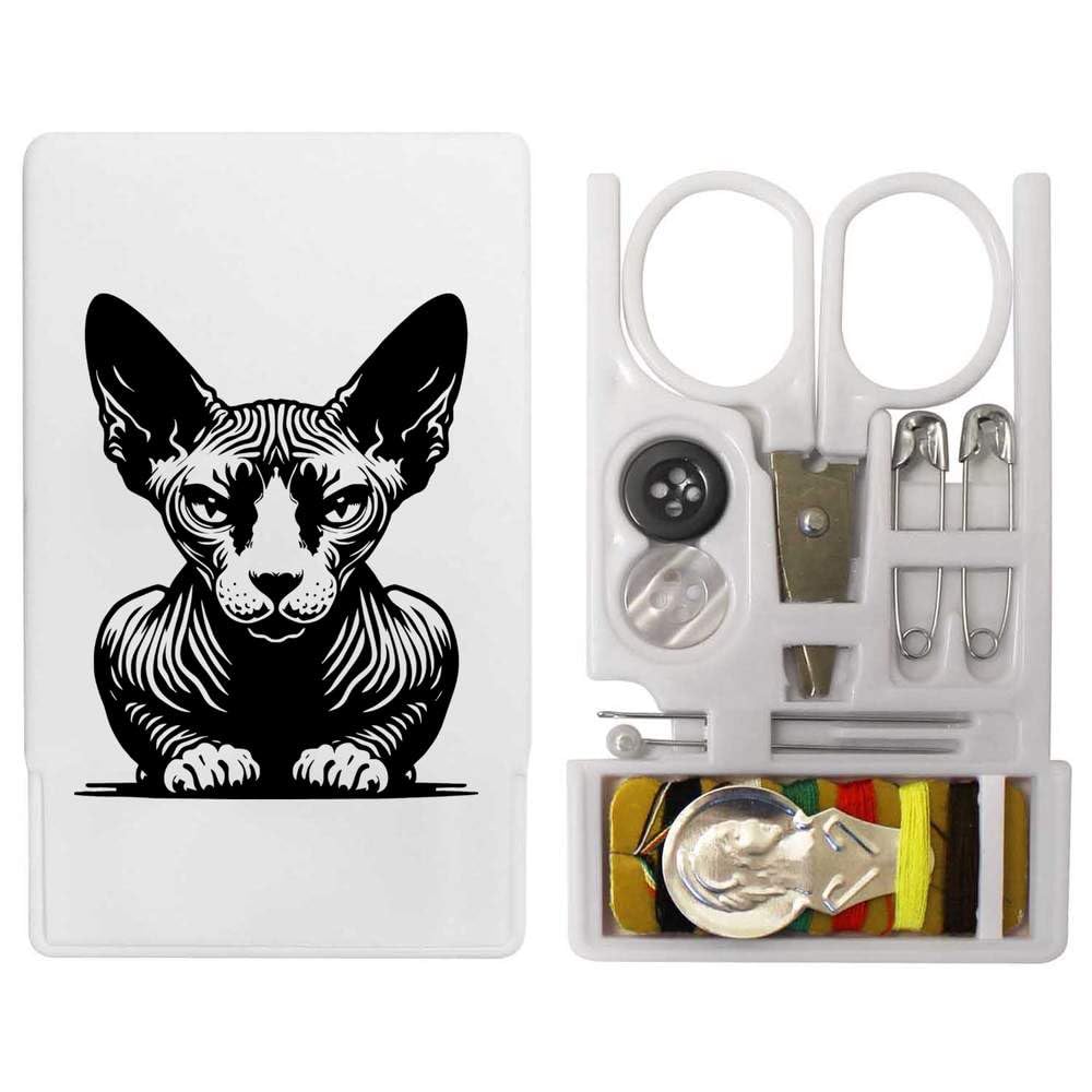 'Crouching Sphynx Cat' Mini Travel Sewing Kit (SE00038229)