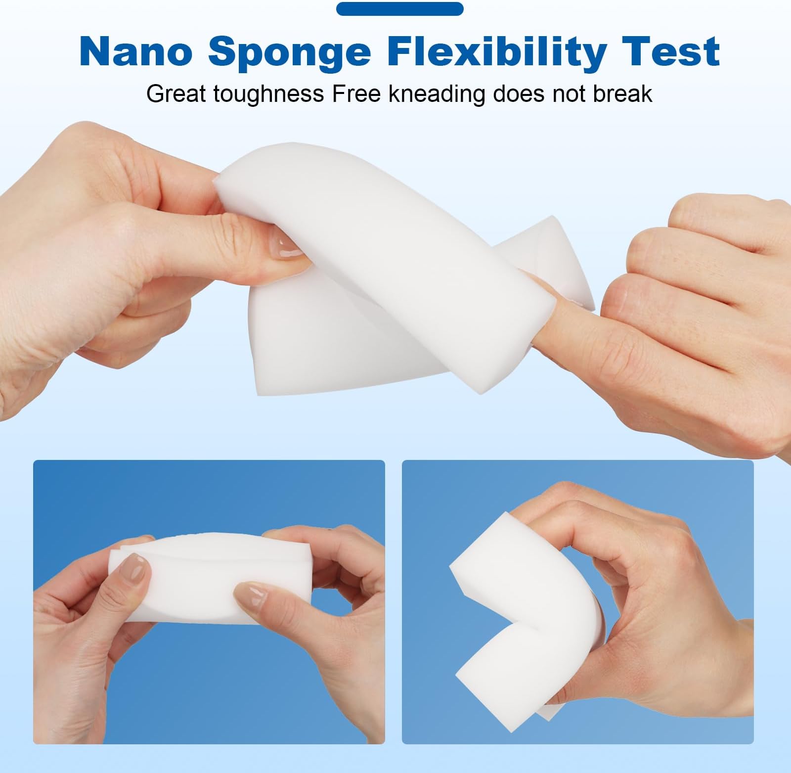 21 Pcs/Lot Magic Sponge,Melamine Sponge - 2X Thicken 2X Long Lasting Cleaning,Eraser Sponge In Kitchen Air Fryers, Bathroom, Office Work Well