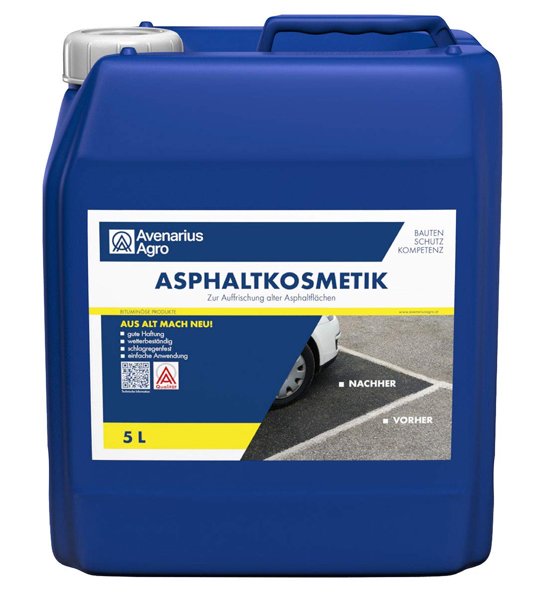 Asphaltkosmetik Anstrich für Asphalt-Flächen 5 Liter