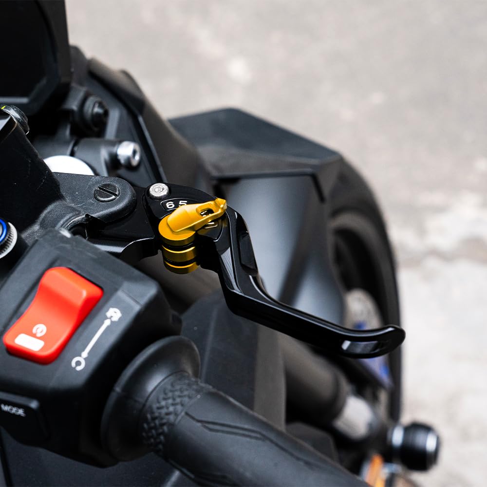 Adapté pour VOGE 800 DSX DS800X Rally DSX 800 2025 2026 Moto Ensemble de leviers de frein et d'embrayage en CNC Poignée de frein Leviers d'embrayage Accessoires 800 rally dsx 800dsx (Or)