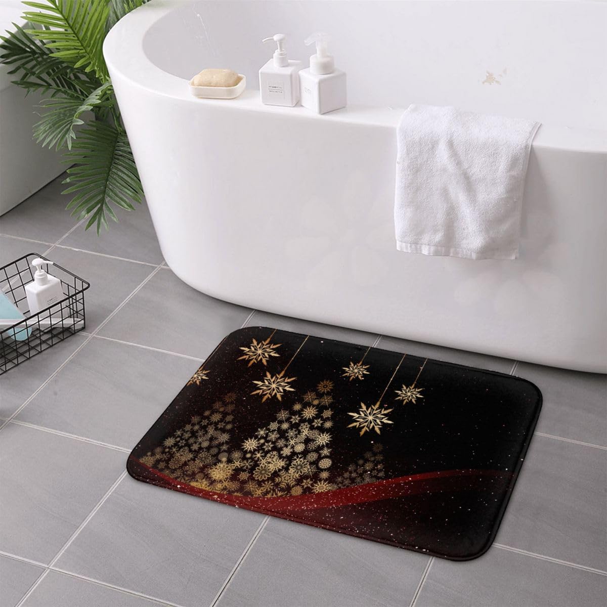 Felpudo Entrada,Copo de Nieve Alfombra Absorbente Entrada Impermeable y Lavable para Atrapar,80 * 120cm Alfombrilla Antideslizante,Pasillo,Cocina,Dormitorio Felpudo de Entrada
