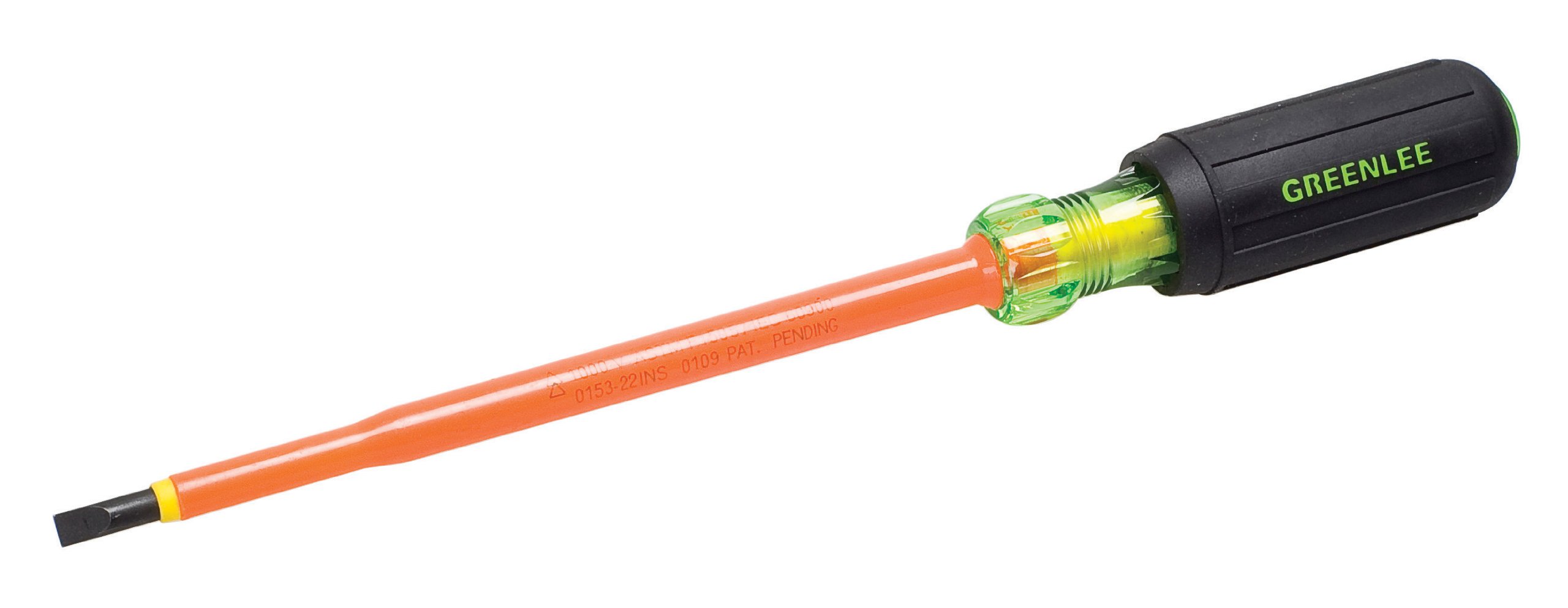 Tournevis isolé Greenlee 0153-22-INS contre les courts-circuits en zone étroite