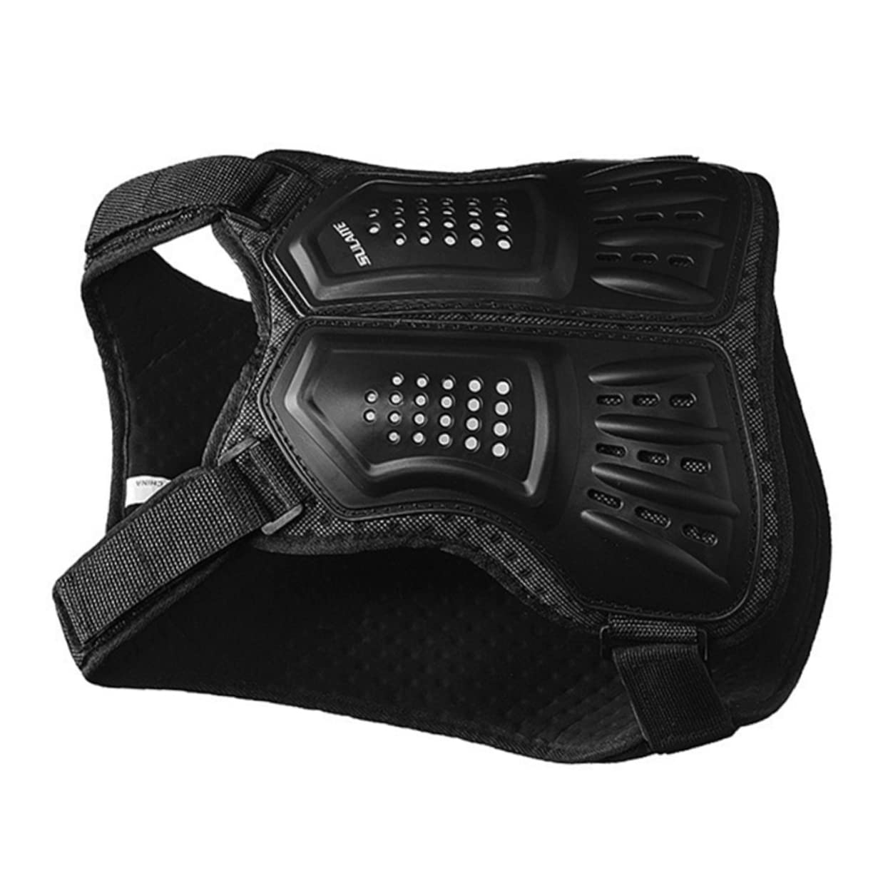 BESPORTBLE Kids Protective Vest Anti-Collision Body Protection Gear for Cycling Outdoor Sports Adjustable Elastic Waist Straps Cushioned Back and Spine Padding Size L
