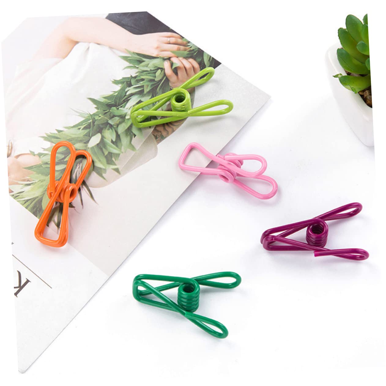 Ciieeo 70 pezzi Mollette per Bucato da Clip Antivento per Asciugare Vestiti Resistente e Leggero per Asciugamani Jeans Casuale Colore Casuale