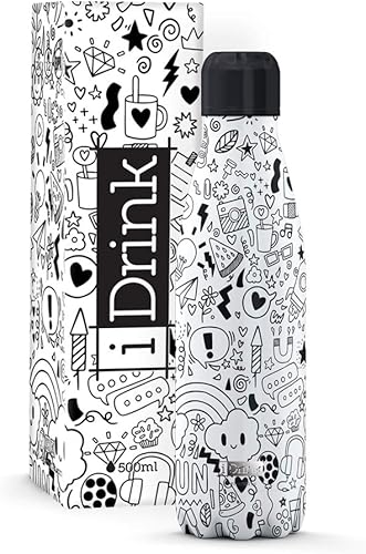 Miniatura 6 de Botella Térmica 16.9 fl oz TIGER Tiger,3 flores azules,Baroque,Gato,Graffiti,Rosas,Tatuaje Rosas,Mimetic,Gris,Gato de la