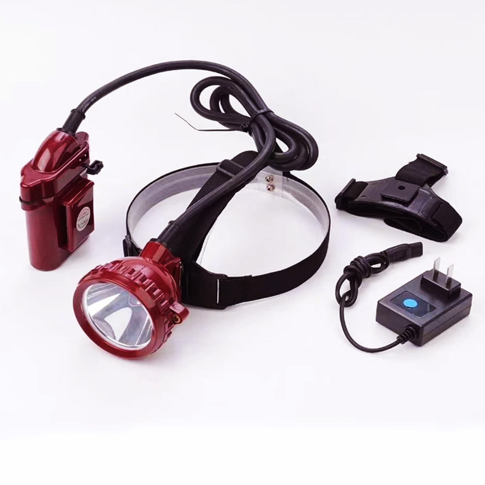 Wiederaufladbares Bergbaulicht 20000 Lumen, wasserdichte LED-Stirnlampe mit 3 Modi, 12 Stunden Laufzeit für harte Hüte, IP68 Bewertung, perfekt für den unterirdischen Einsatz