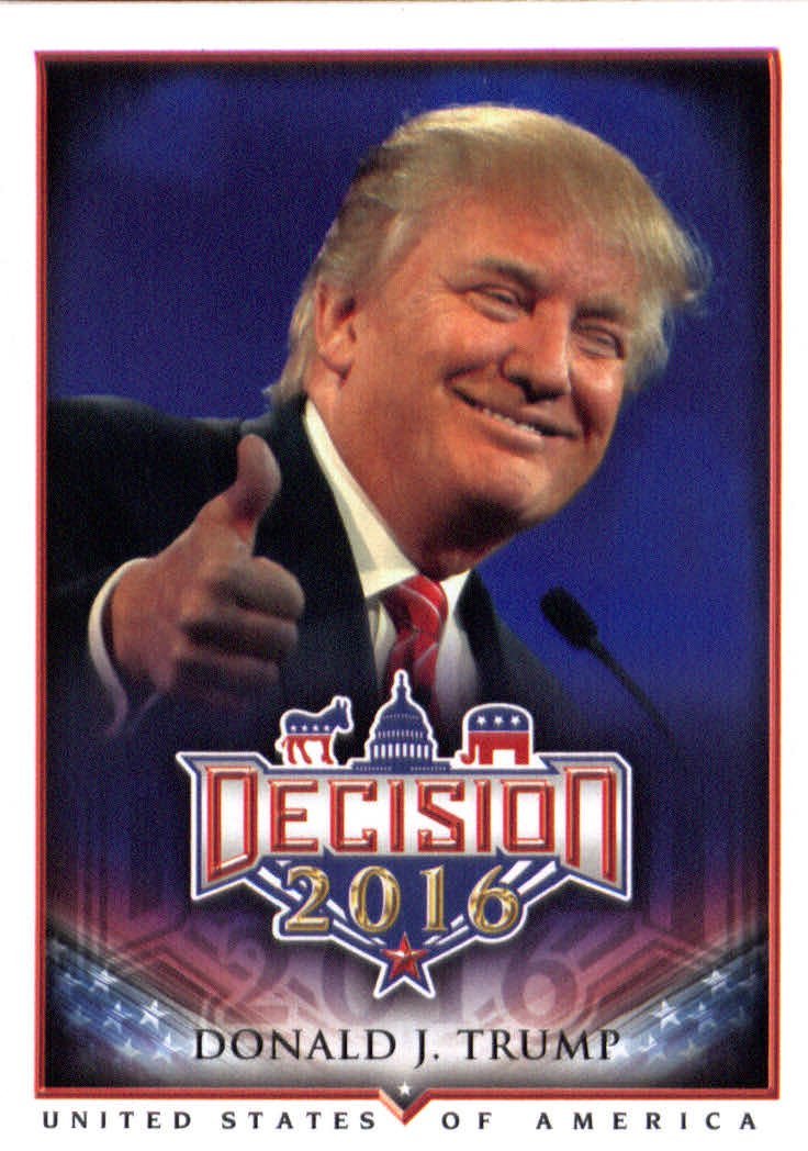 Amazon.com: Decision 2016 #6 Donald Trump Politics Trading Card 