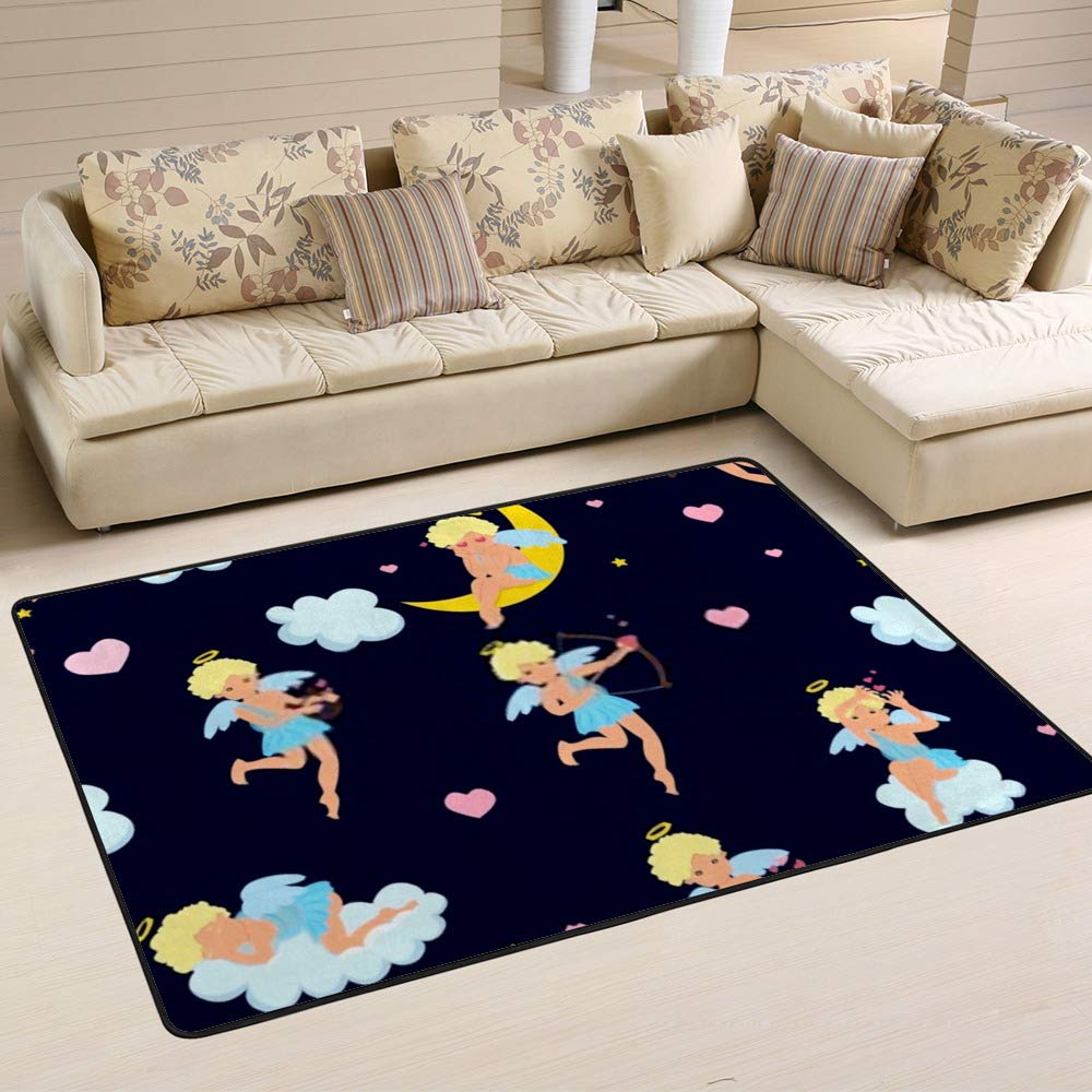 Grand tapis de salon en microfibre douce pour protéger un sol stratifié