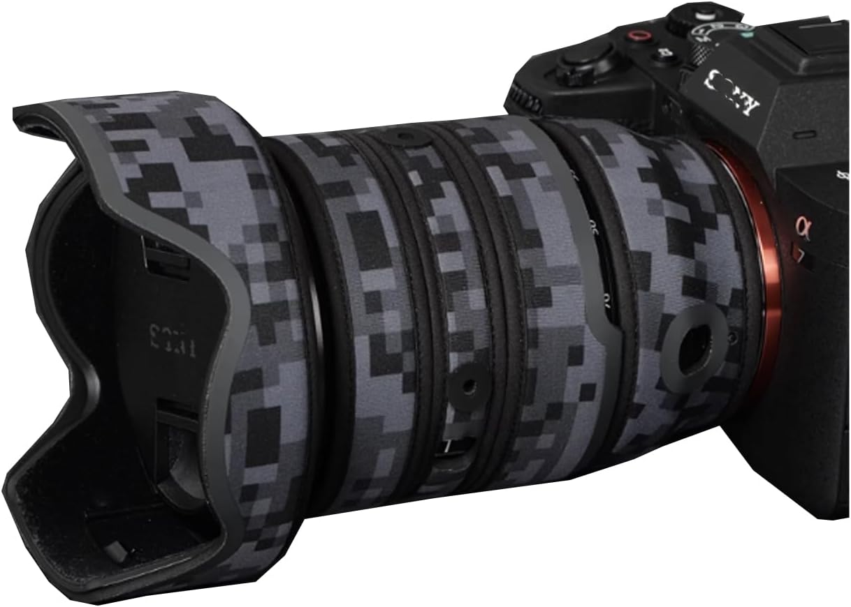 Lens Cover for Sony FE 24-70mm F/2.8 GM II Camouflage Camera Lens Protection Sleeve (Color #Digital Camouflage - Waterproof) Rain Cover
