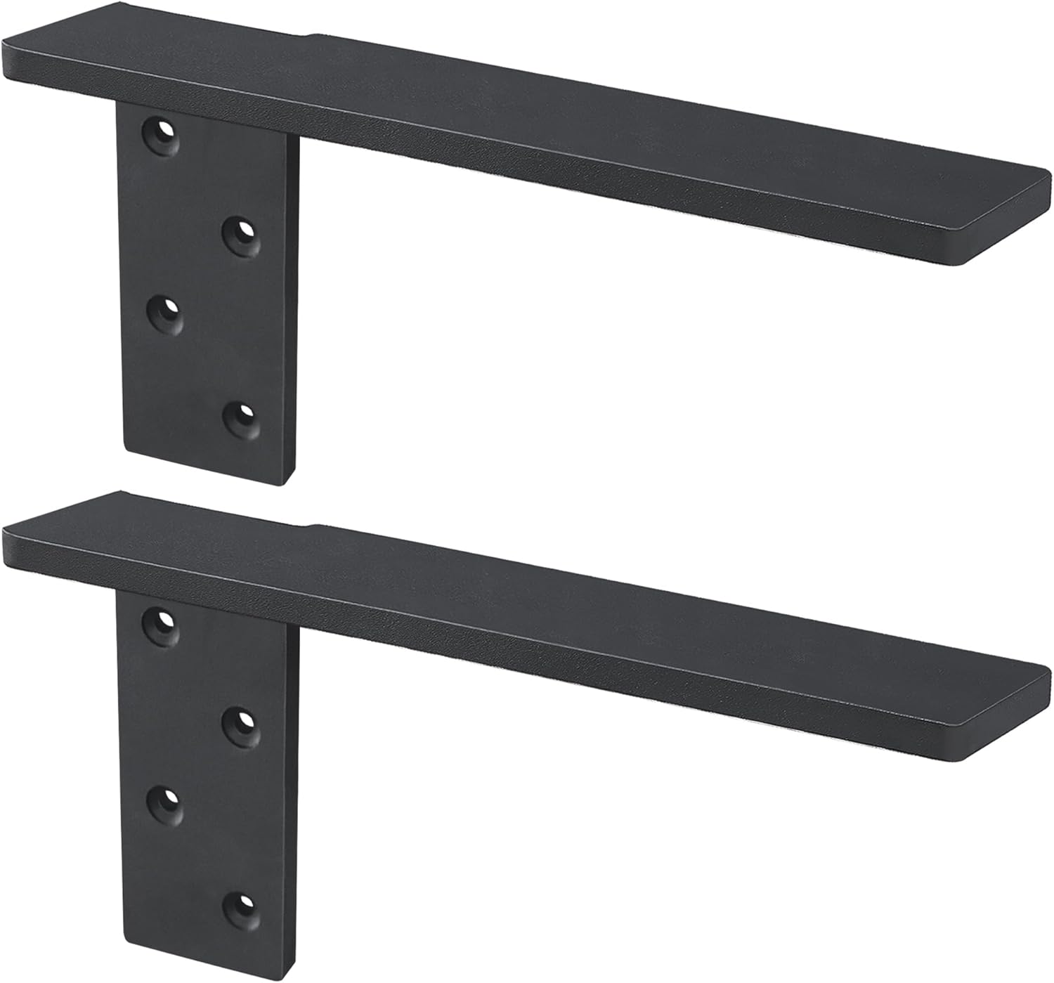 Free Hanging Side Wall Floating Shelf Bracket 2 Pack 20 Inch Heavy Duty Countertop Support Bracket for Breakfast Bars Cabinet Granite Countertops with No Knee Wall or Pony Wall 20 Inch Black-2 Pack