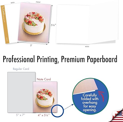 Miniatura 2 de The Best Card Company - Juego de 36 tarjetas de notas en blanco surtidas de 4 x 5.12 pulgadas con sobres (36 diseños, 1 cada uno) Paquete variado de