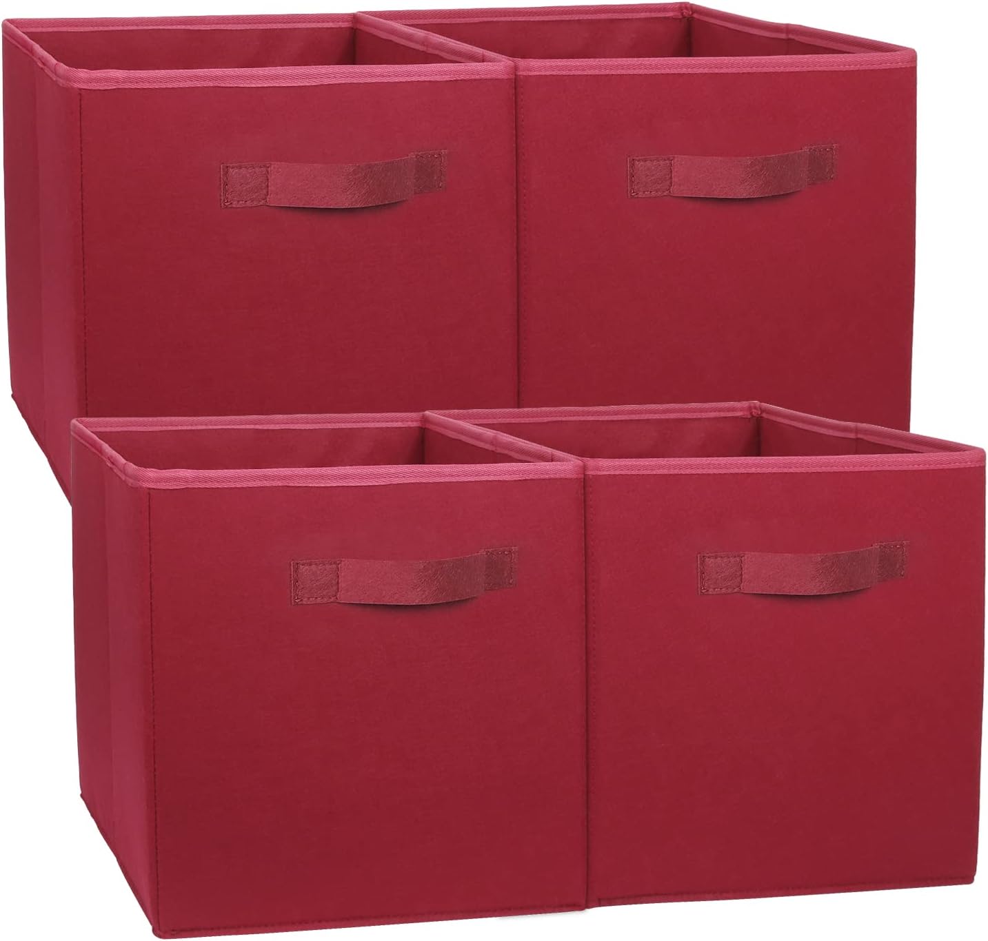 MILILOVE 4Pcs Felt Storage Basket 10.5x10.5x11 inch Cube
