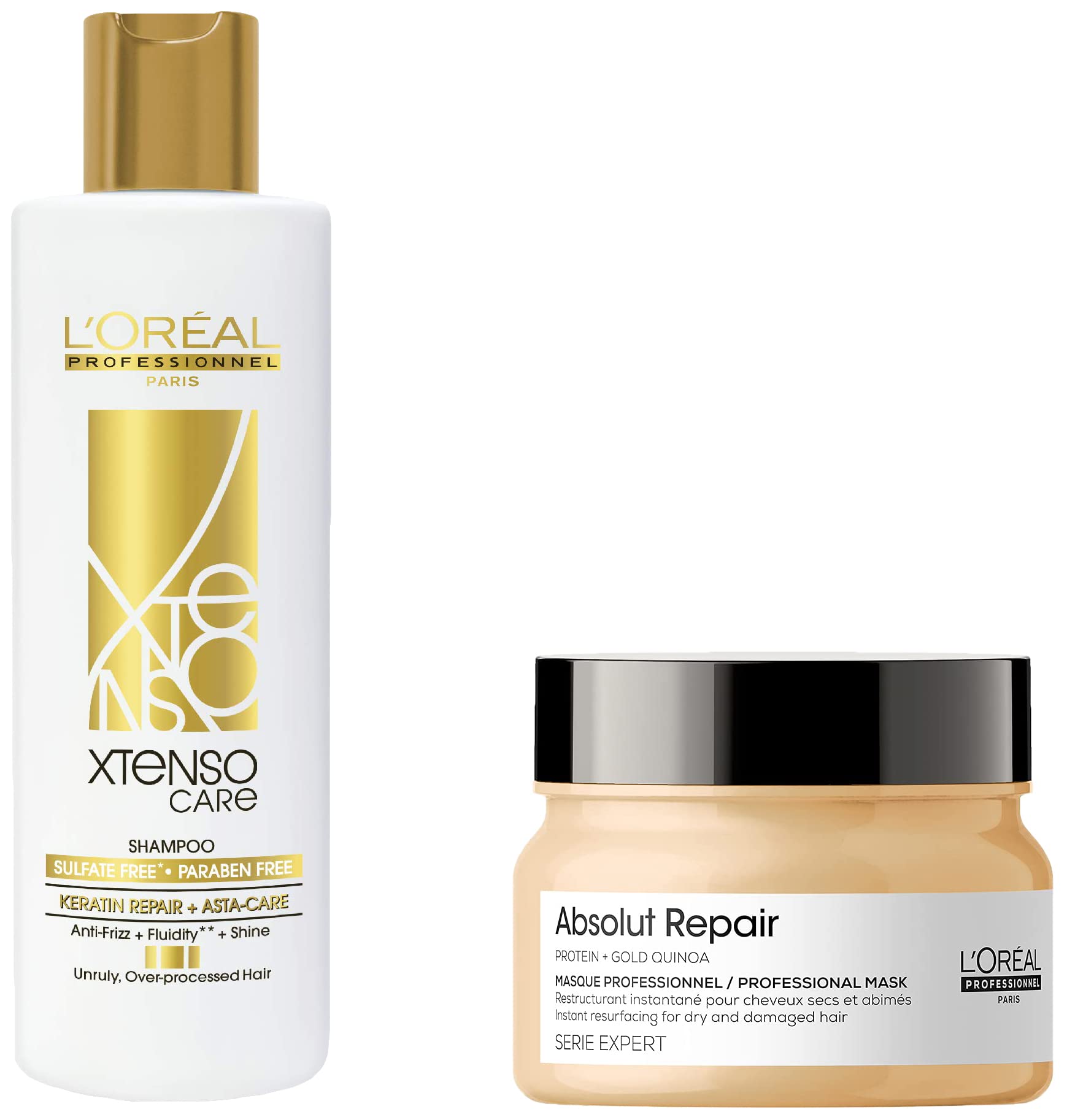 L'OREAL PROFESSIONNEL PARIS Xtenso Care Sulfate-Free* Shampoo 250 Ml, For All Hair Types & L'Oréal Professionnel Absolut Repair Hair Mask, 250Gm-image-39