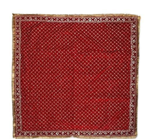Tapis de Mandir en velours de 2m pour rituels et méditation Puja