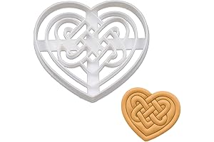 Celtic Heart Triquetra Cookie Cutter, 1-Piece, Embossed