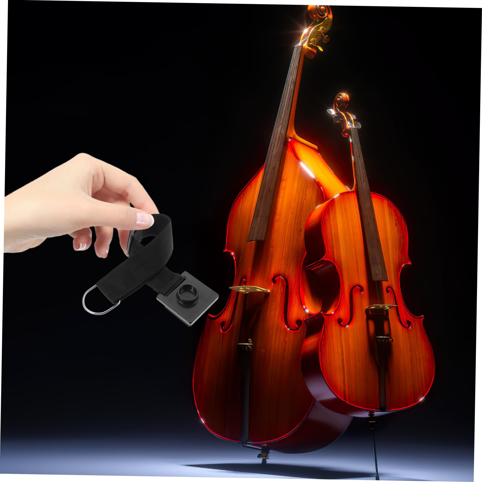 Garneck Non-stop- Verstellbar Von 40-70cm - Langlebige Anti-rutsch-vorrichtung Für Kontrabass