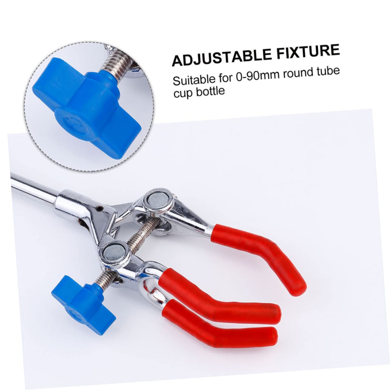 COSMEVIVI Stainless Steel 3-prong Laboratory Clamp Beaker Holder Test Tube Clamp for Lab Use Safe for Boys and Girls