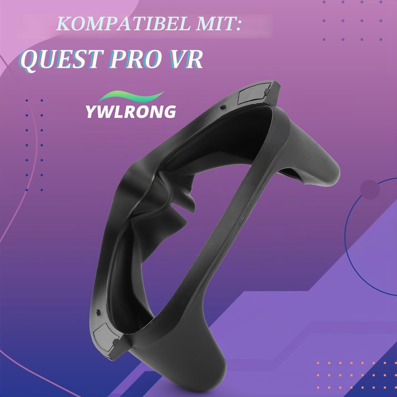 Voller Lichtblocker für Quest Pro Silikon-Gesichtsschnittstelle, magnetisch befestigt, für Quest Pro VR Gesichtsabdeckung, Zubehör, Schutzkappe