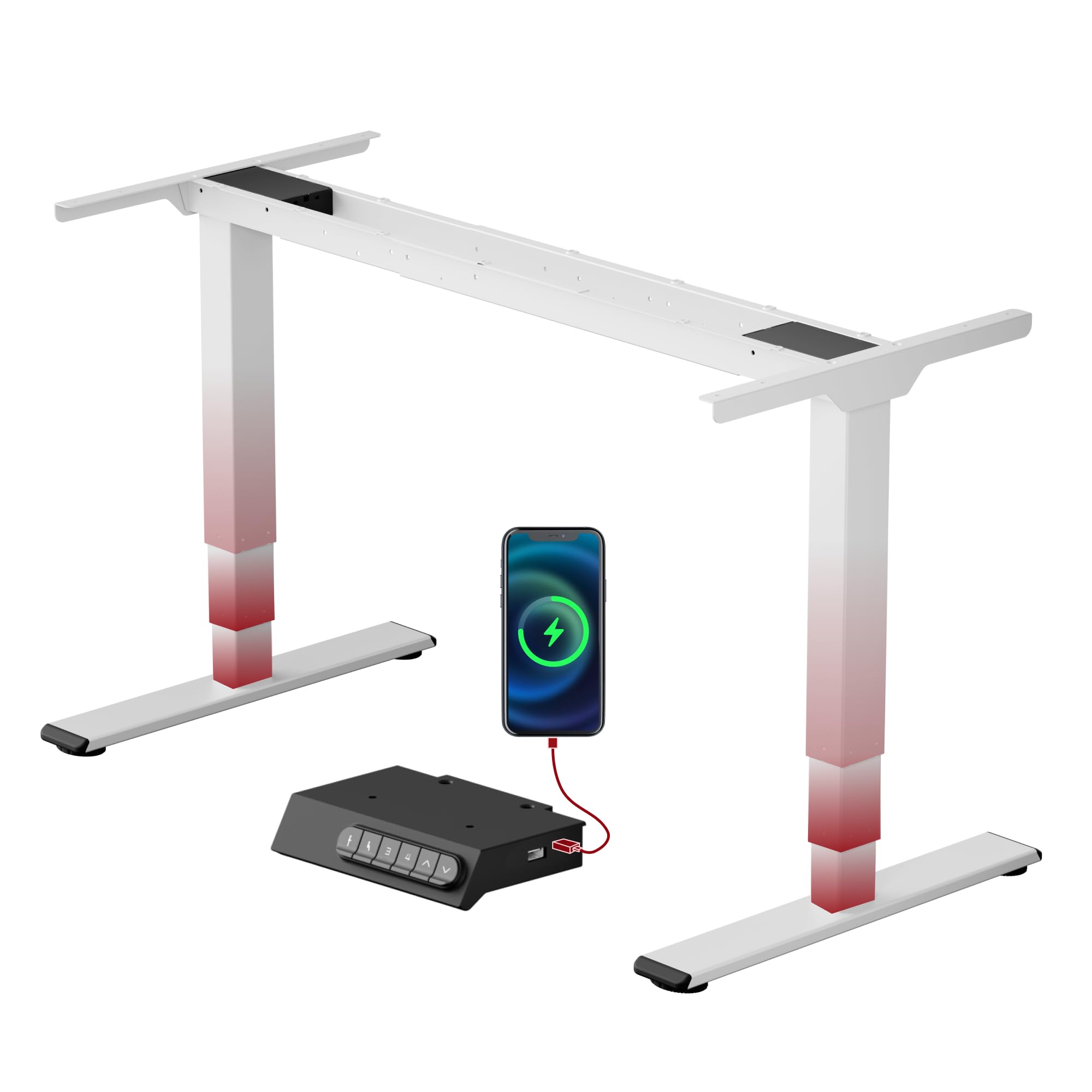 SANODESK Elektrisch höhenverstellbares Tischgestell Dualmotor