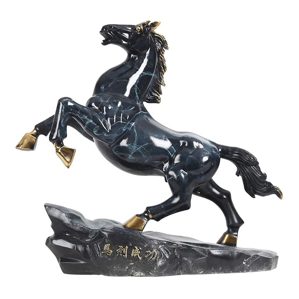 Kristall Pferdeskulptur Feng Shui | Transparente Tischdekoration | Symbol Für Wohlstand