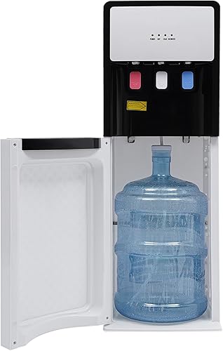 Dispensador de enfriador de agua de carga inferior, dispensador de agua calientefría de 5 galones, dispensador de botellas de agua con protección de