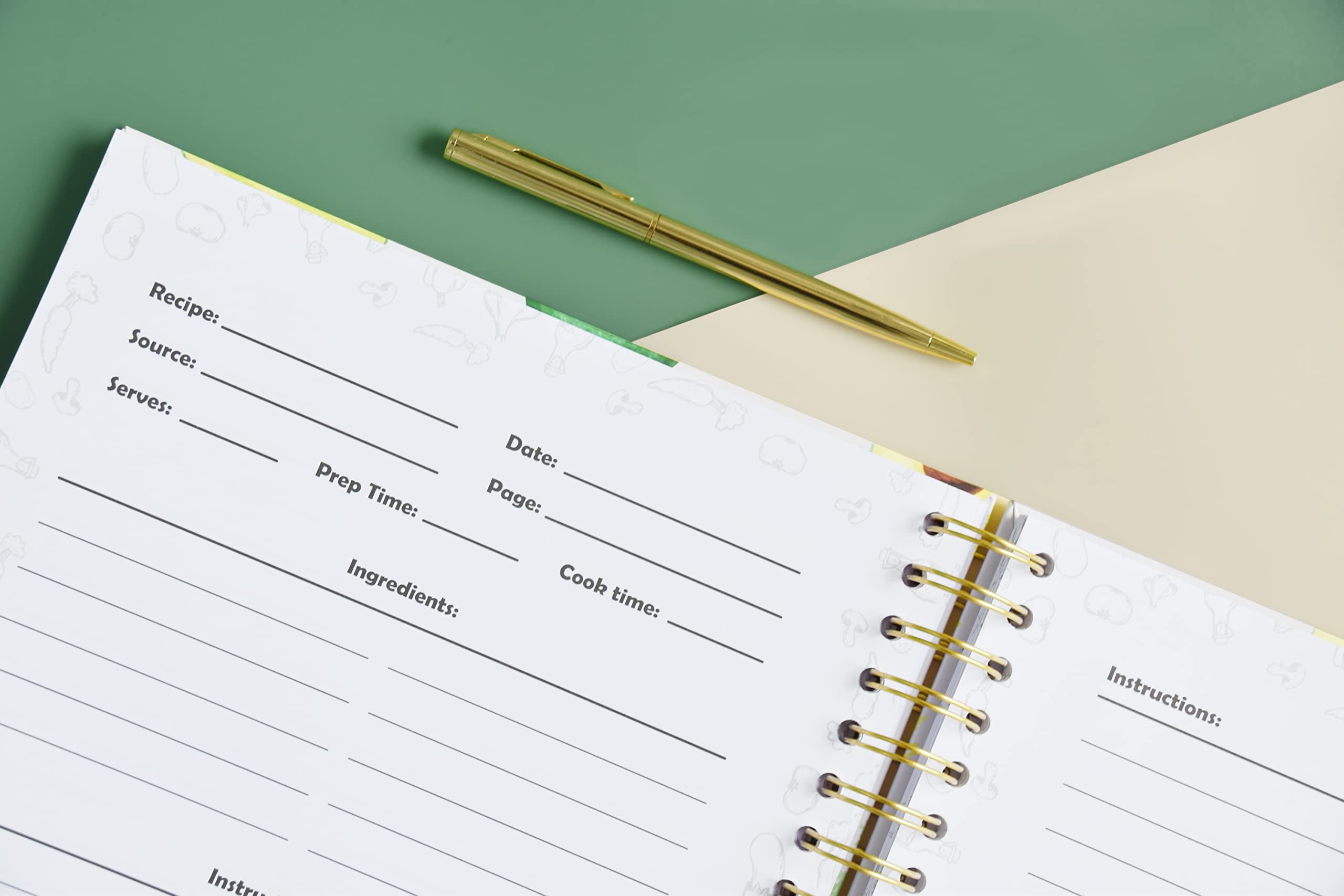 Libro De Recetas En Blanco Para Escribir – Cuaderno Encuadernado En Espiral A5 – Personalizado Y Regalo Único