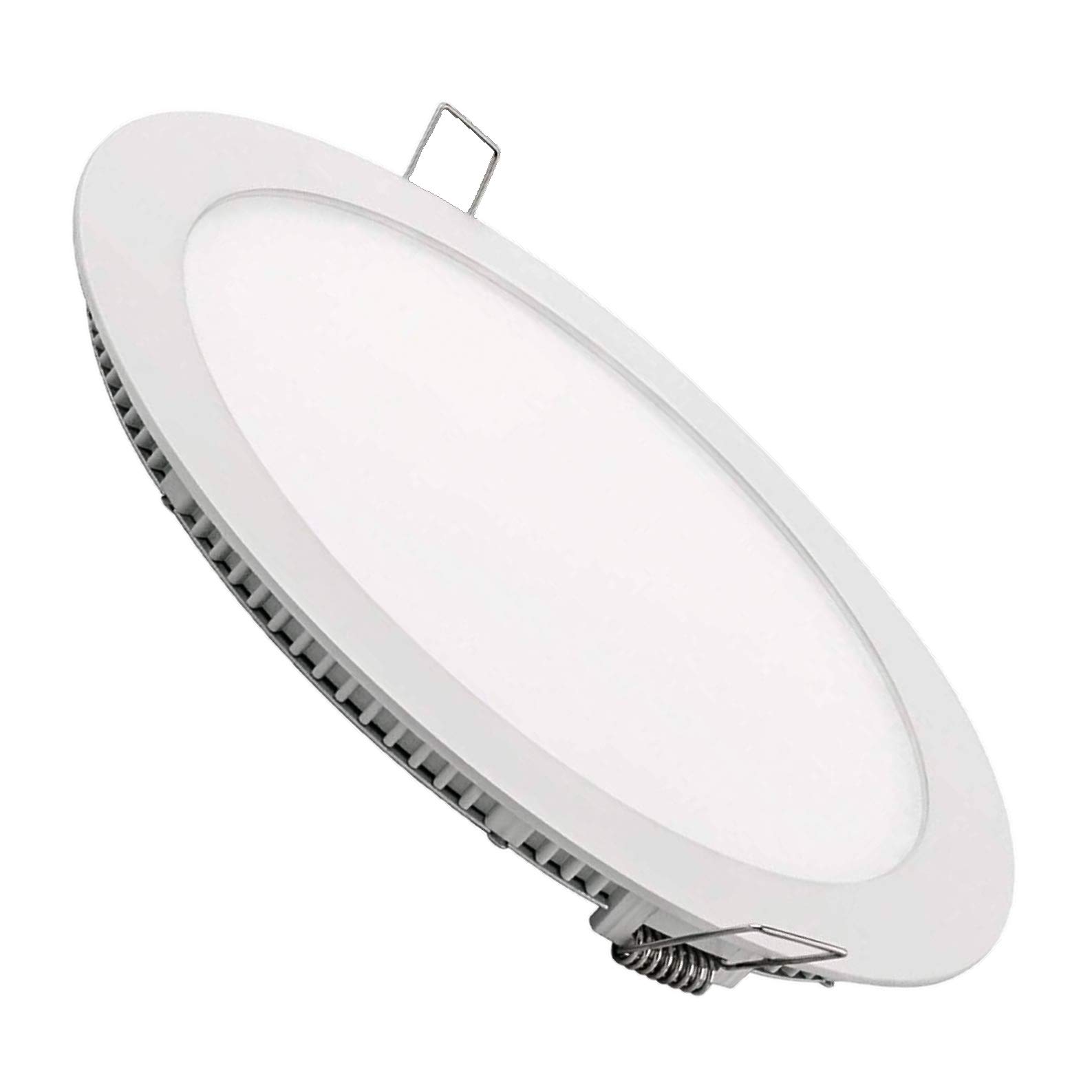 LED ATOMANTPack of 10 x LED Downlight Panel Round Flat modern Pack 10x Neutral white 4500K
