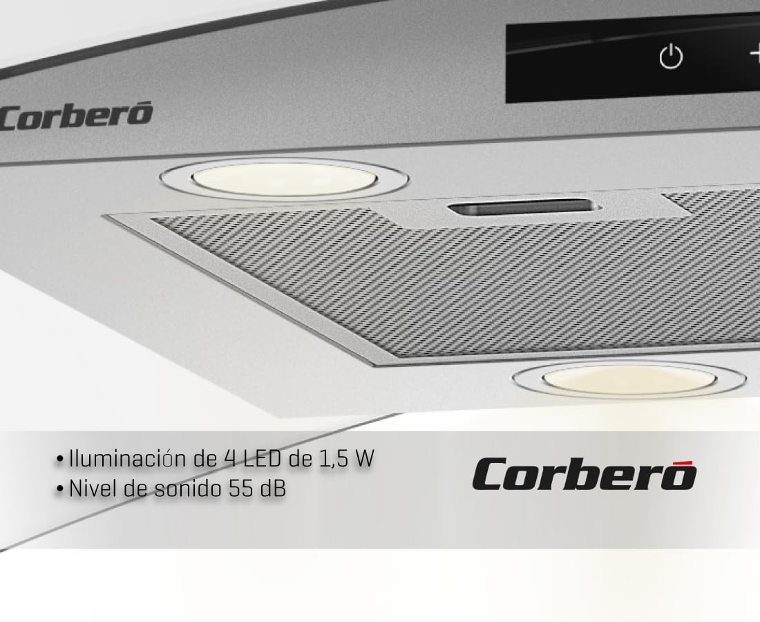 Cappa isola, 90 cm, portata 1000 m3/h, Inox, 3 velocità, filtro alluminio 3 strati, filtro carbone, efficienza energetica A++