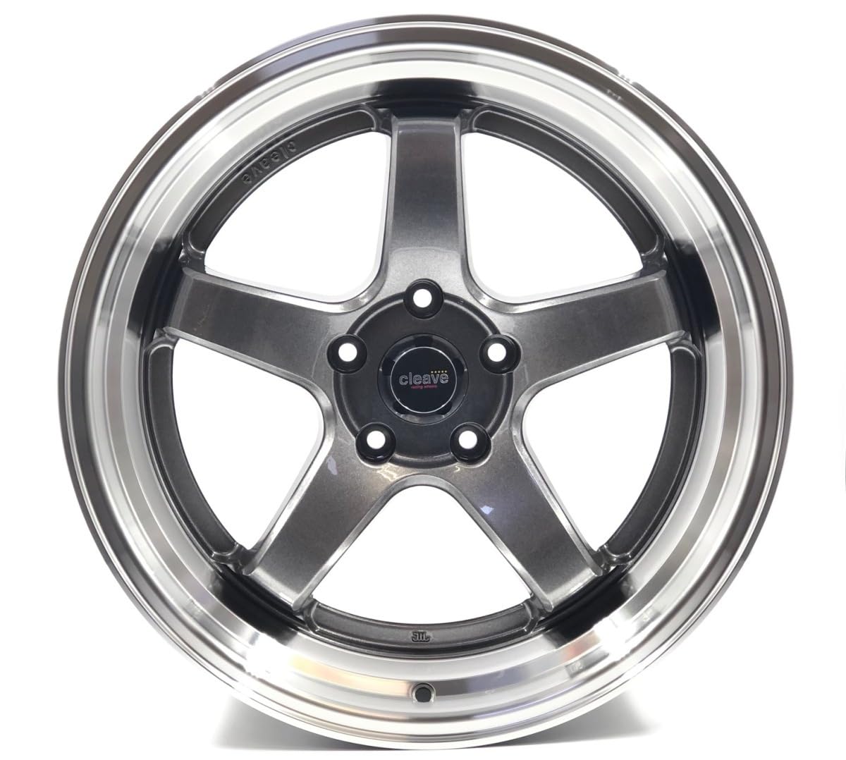 CLEAVE RACING FL53 17x9.0J 18 5H-114.3 ホワイト/マシンド 2本セット 