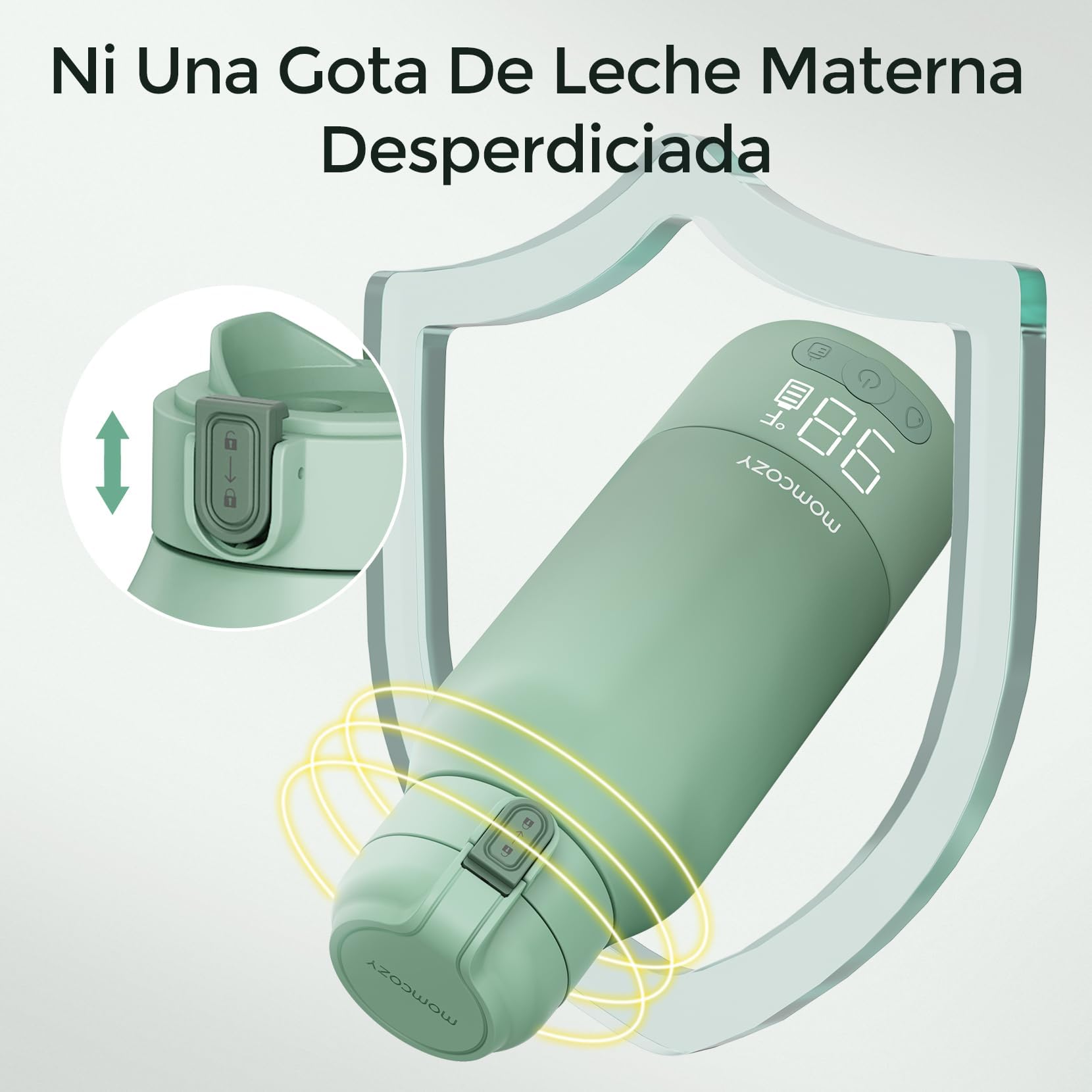 Momcozy MW05 Calienta Biberones Portátil 500 ml 24 Usos por Carga | TÜV-CE