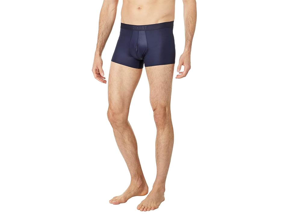2(X)IST Sliq Trunks (Navy Blazer) Men's Underwear INTERNATIONAL SHIPPING