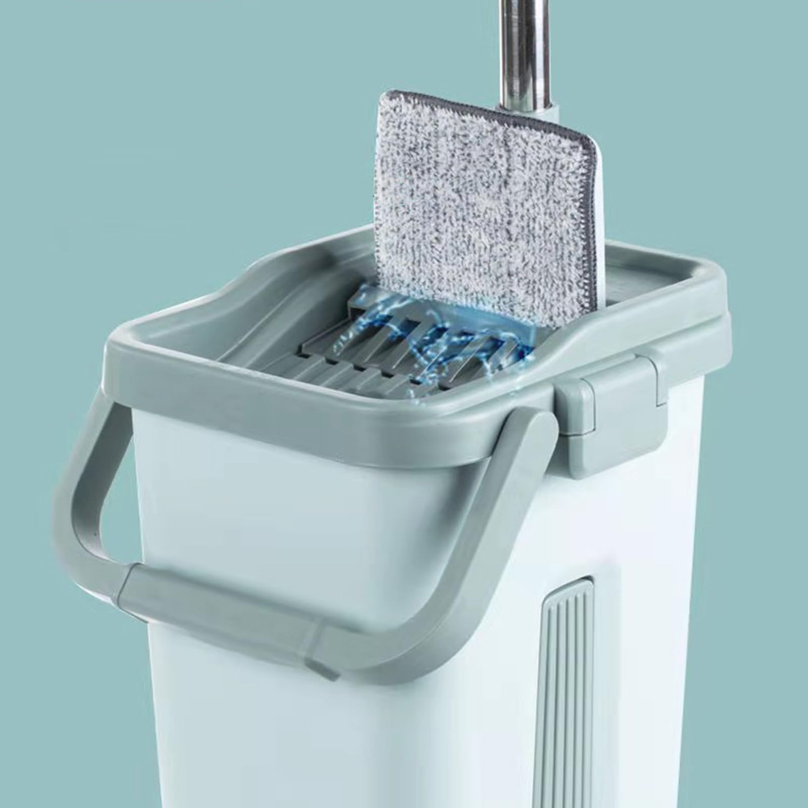 Mop, zmywalny ręcznie domowy mop z gąbką drewniany mop do podłogi płytka drewniana podłoga sucha i mokra podwójnego zastosowania leniwy mop gąbka